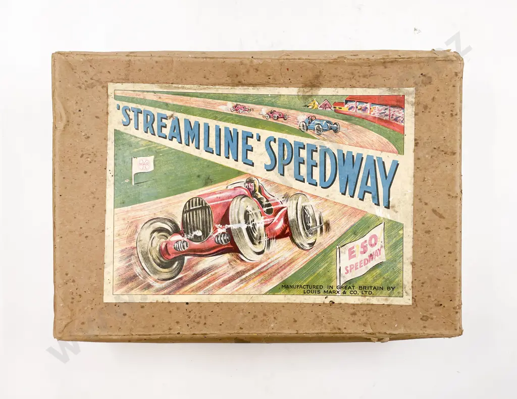 Louis Marx Great Britain Boxed Streamline Speedway Image 1++