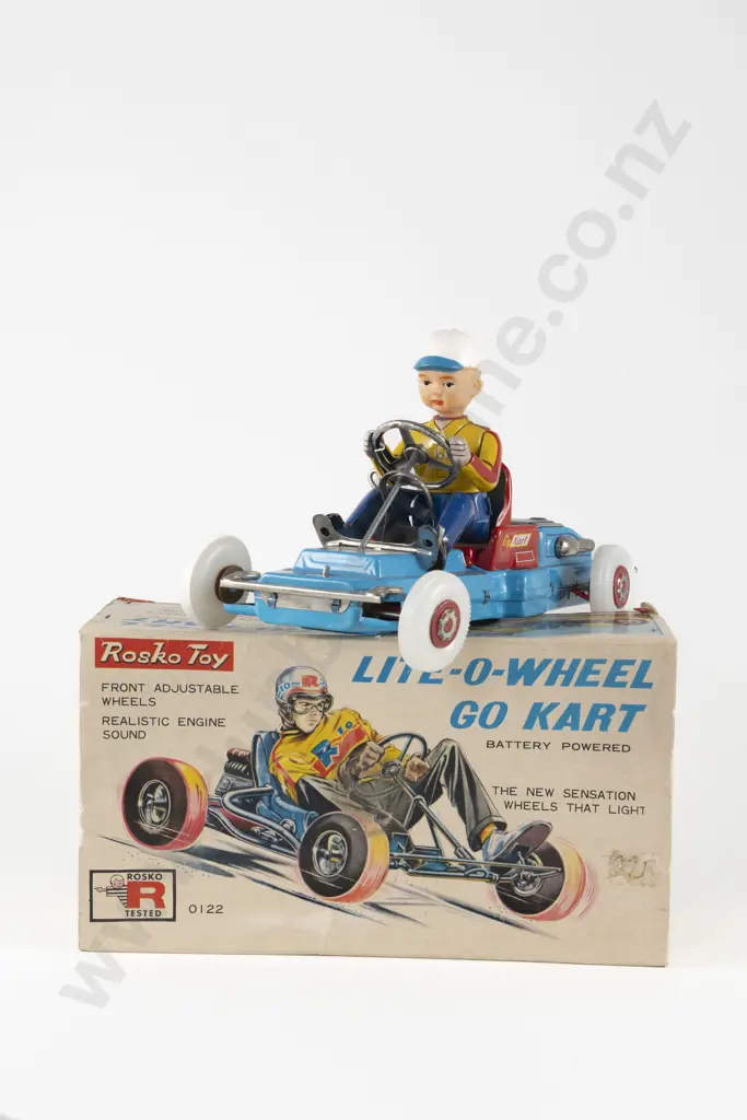 Boxed Showa Japan Rosko Tested Lite-O-Wheel Go Kart Image 1++