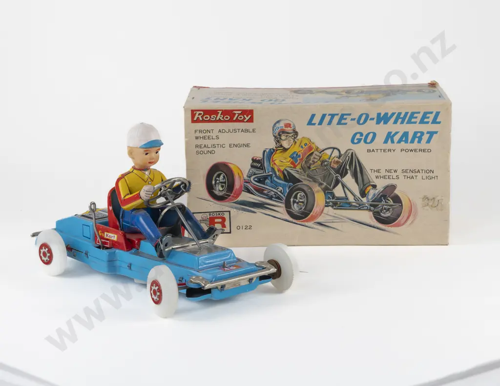 Boxed Showa Japan Rosko Tested Lite-O-Wheel Go Kart Image 1++