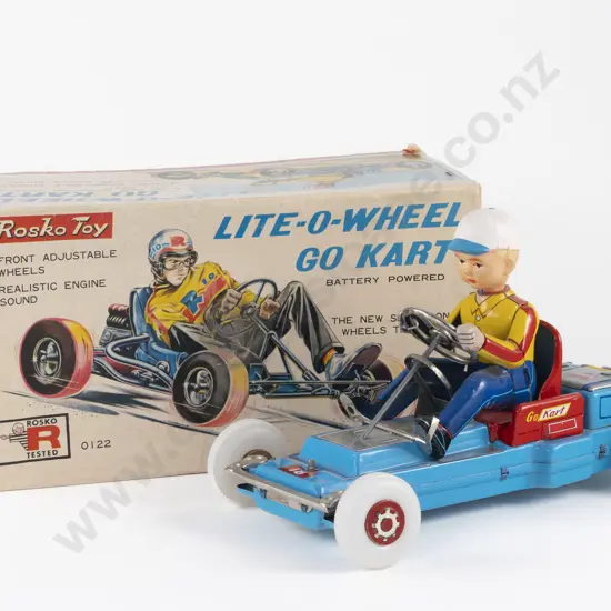 Boxed Showa Japan Rosko Tested Lite-O-Wheel Go Kart