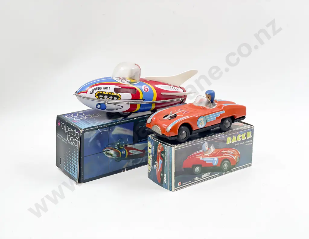 Boxed Made in China MF923 Torpedo Boat and MF800 Racer Image 1++