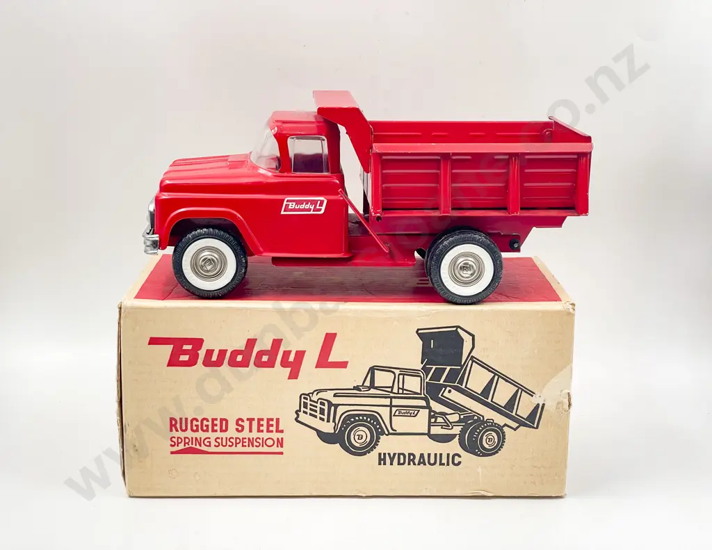 Original Boxed Buddy L Made in NZ Hydraulic Husky Dumper Image 1++