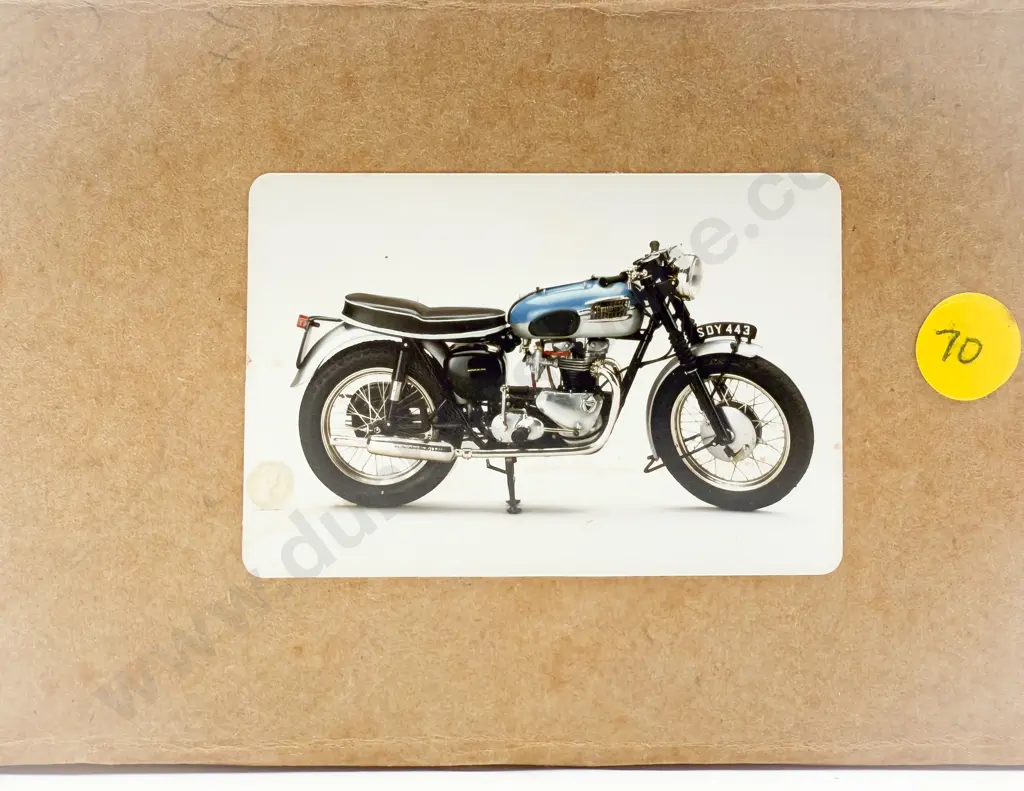 Diecast White Metal Kit Set 1/9th Scale Model '62 Bonneville Motorcycle Image 1++