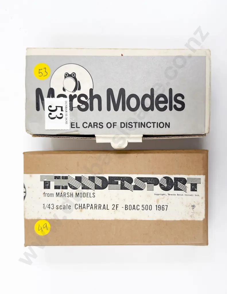 Two Marsh Models Diecast White Metal Kit Set 1/43 Scale Models Image 1++