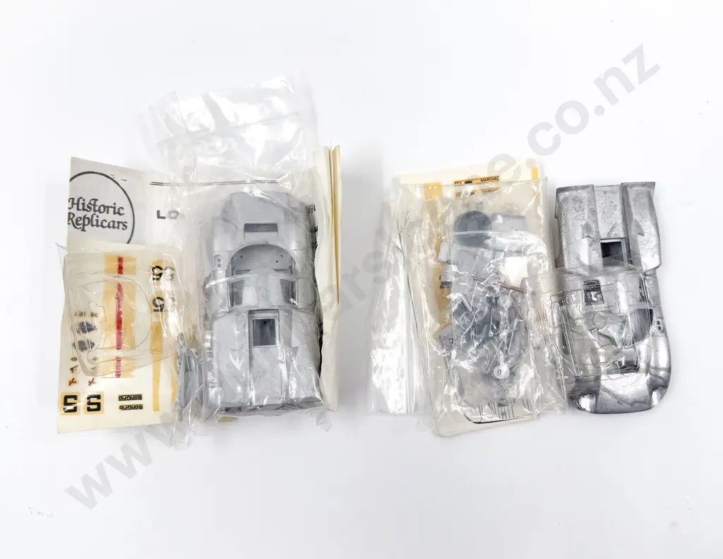 Two Historic Replicars Diecast White Metal Kit Set Small Scale Models Image 1++
