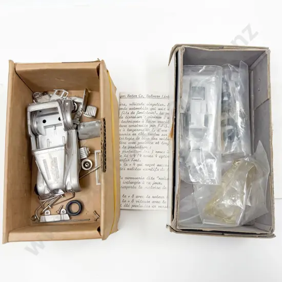 Two Diecast White Metal Kit Set Small Scale Models