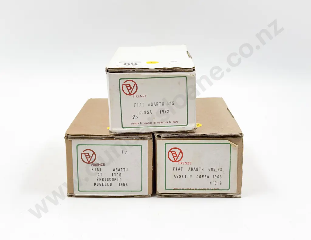 Three Barnini Automodelli Made in Florence Resin and Diecast Kit Set 1/43 Scale Fiat Models Image 1++