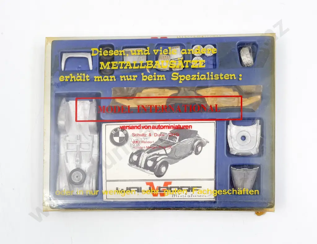 Two Walldorf Miniatures Diecast Model Kits 1/43 Scale BMW Typ 327 and DKW Meisterklasse Image 1++