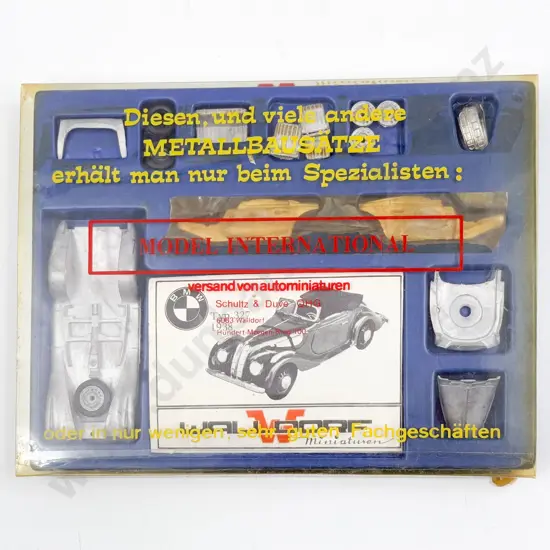 Two Walldorf Miniatures Diecast Model Kits 1/43 Scale BMW Typ 327 and DKW Meisterklasse