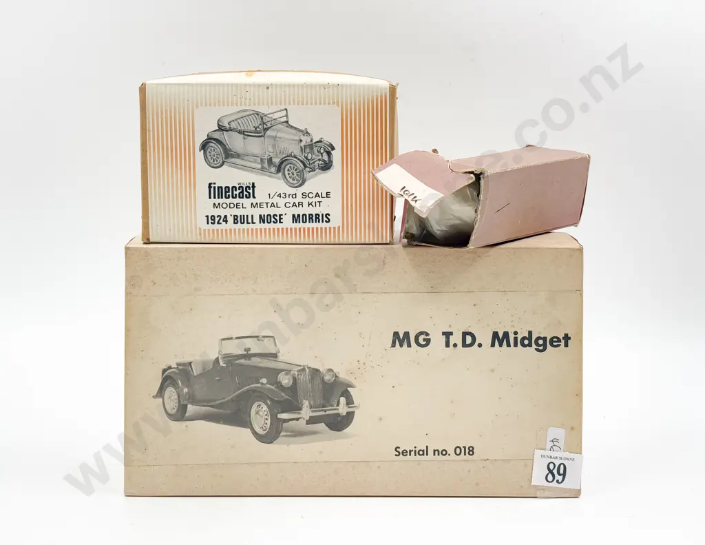 Wills Finecast England Diecast Model Kit 1/24 Scale MG TD Midget Image 1++