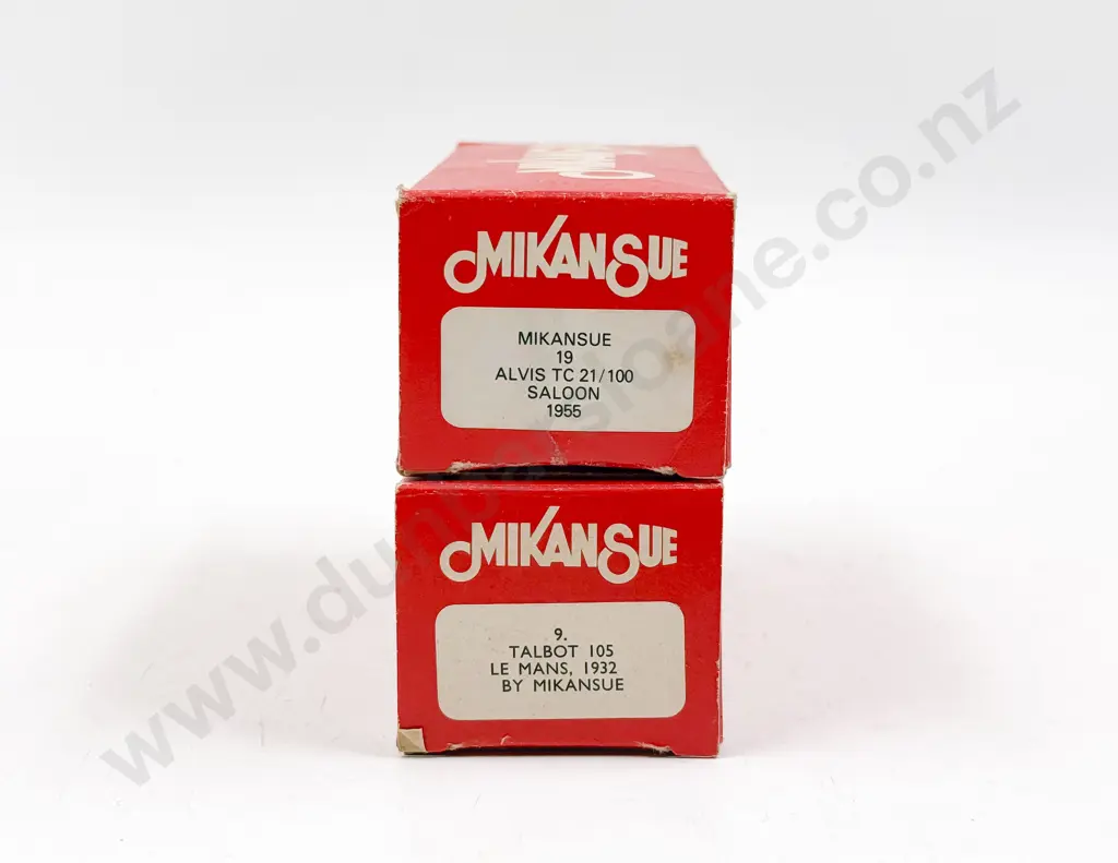 Two Mikansue 1/43 Scale Models Talbot 105 1932 and Alvis TC 21/100 1955 Image 1++