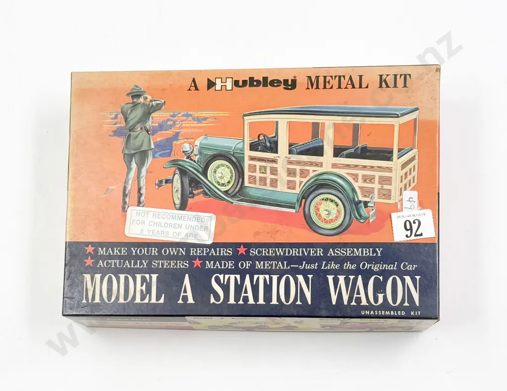 Hubley Diecast and Plastic Model Kit Scale Model A Station Wagon Image 1++