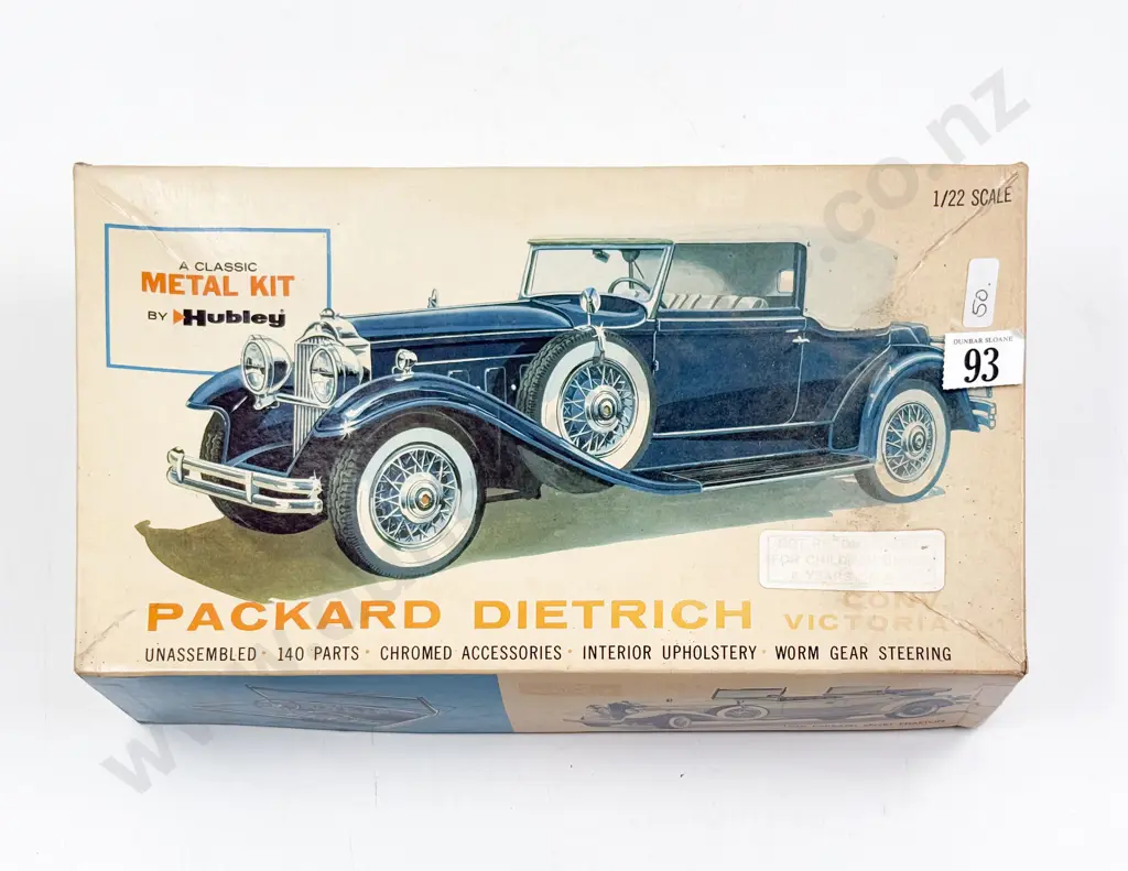 Hubley Diecast and Plastic Model Kit 1/22 Scale Packard Dietrich Image 1++