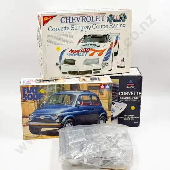 Four Various Manufacturer Model and Large Scale Kit Set Models