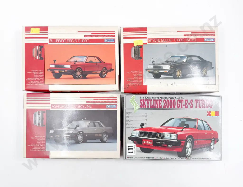 Three Gunze Sangyo and Other Kit Set 1/32 Scale Models Image 1++
