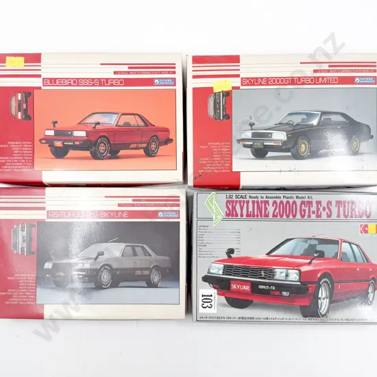 Three Gunze Sangyo and Other Kit Set 1/32 Scale Models