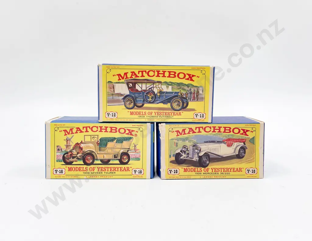 Models of Yesteryear Picture Boxed Models Y-10 Y-12 and Y-16 Image 1++
