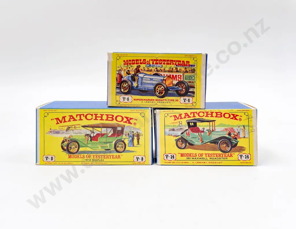 Models of Yesteryear Picture Boxed Models Y-6 Y-9 and Y-14 Image 1++