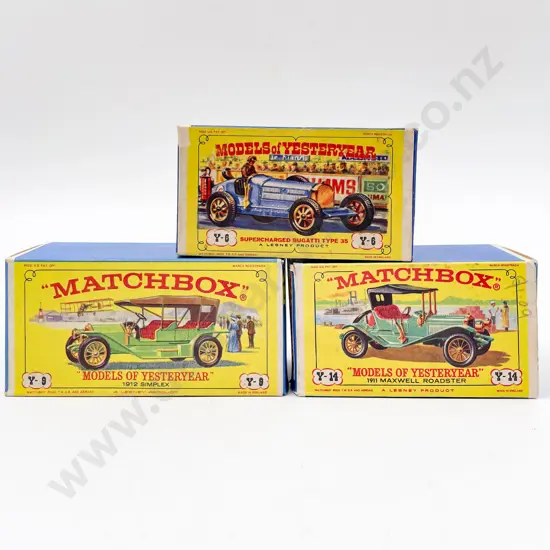 Models of Yesteryear Picture Boxed Models Y-6 Y-9 and Y-14