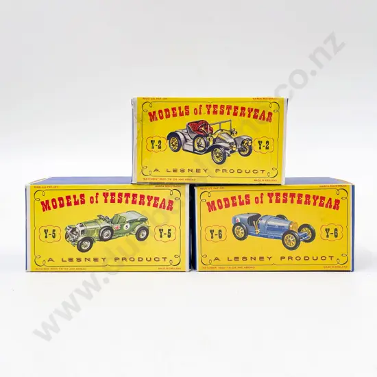 Models of Yesteryear Picture Boxed Models Y-2 Y-6 and Y-5