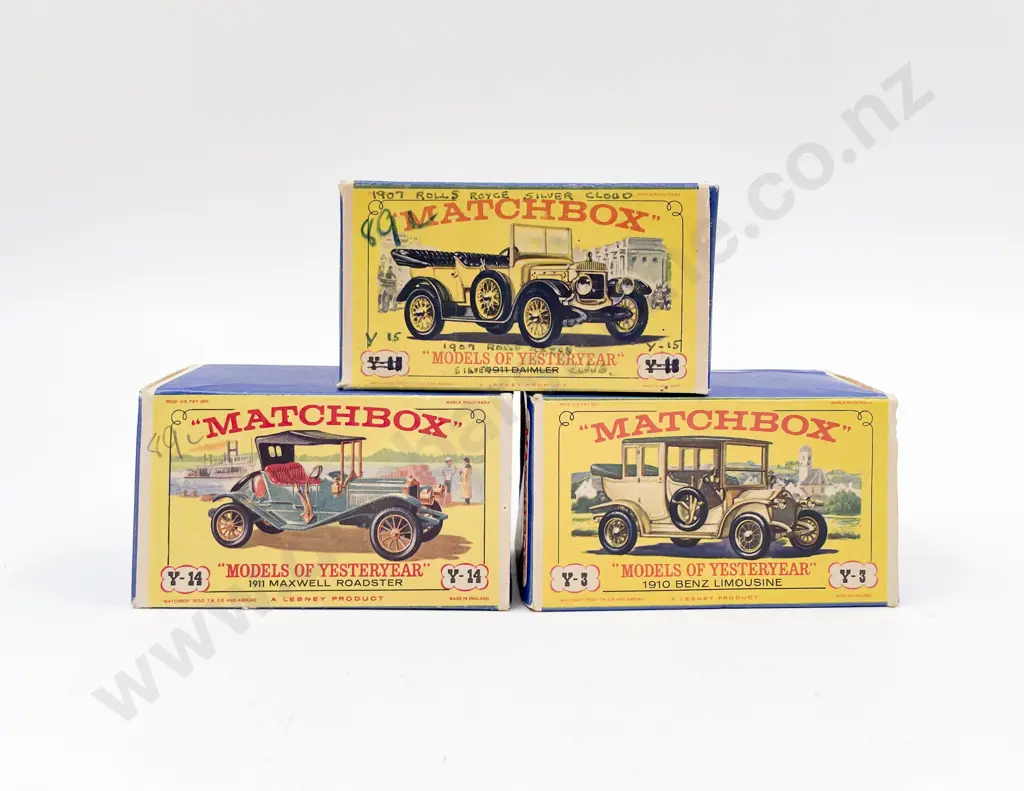 Matchbox Models of Yesteryear Pictorial Boxes Y-14 Y-3 Y-15 Image 1++
