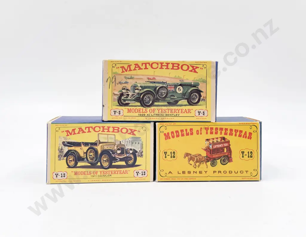 Matchbox Models of Yesteryear Pictorial Boxes Y-13 Y-5 Y-4 Image 1++
