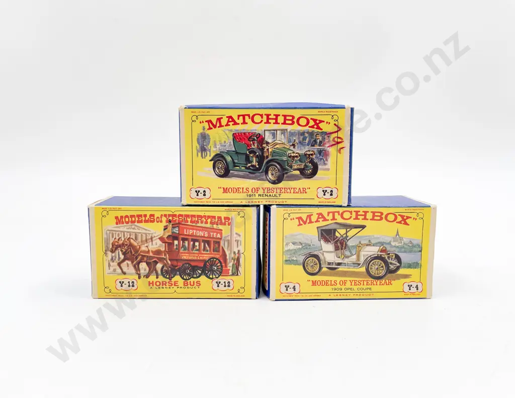 Matchbox Models of Yesteryear Pictorial Boxes Y-2 Y-4 Y-11 Image 1++