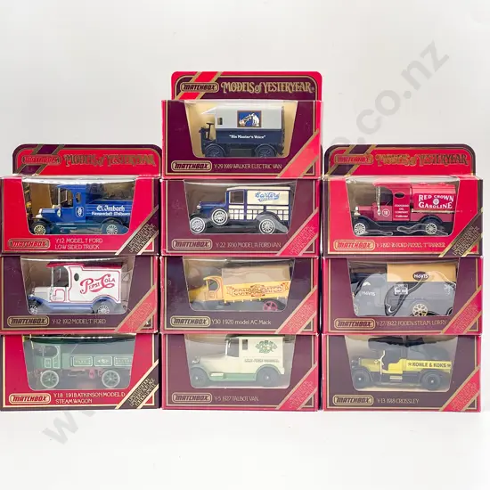 Ten Models of Yesteryear Red Boxed Limited Edition