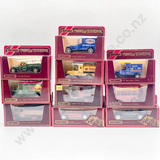 Ten Models of Yesteryear Red Boxed