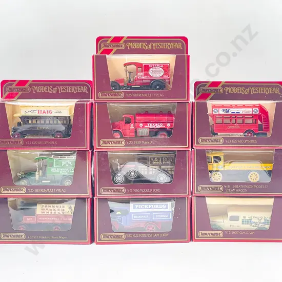 Ten Models of Yesteryear Red Boxed