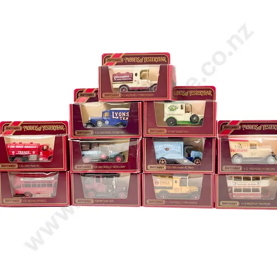 Eleven Models of Yesteryear Red Boxed