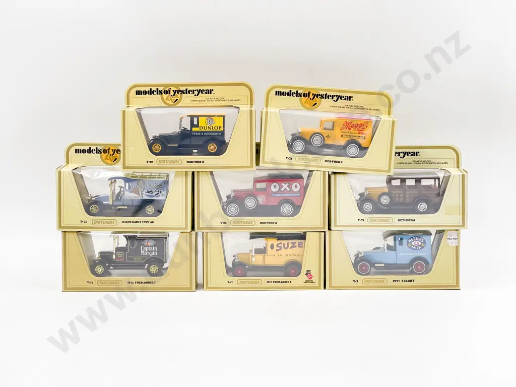 Eight Models of Yesteryear Yellow Boxed Image 1++