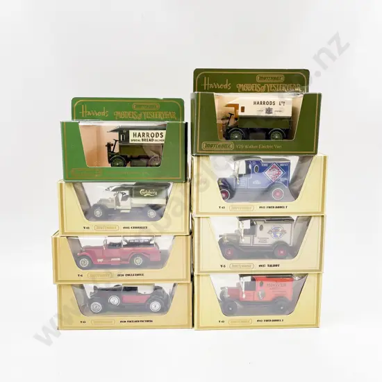Eight Models of Yesteryear Yellow Boxed