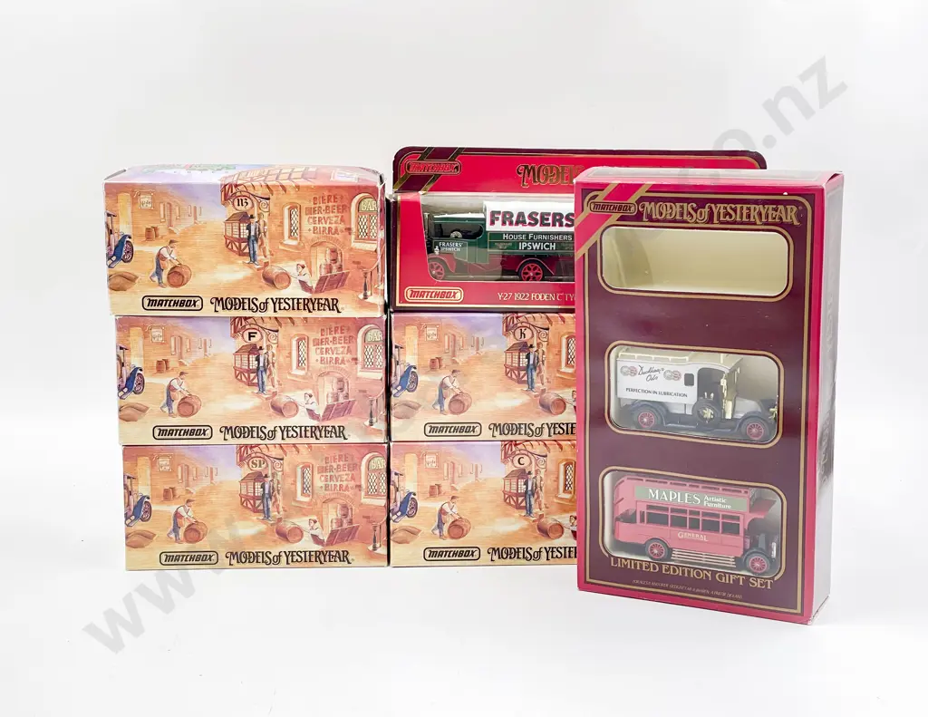 Five Matchbox Great Beers of the World Models with Y-27 Frasers & Gift Set Y11 Lagonda Missing Image 1++