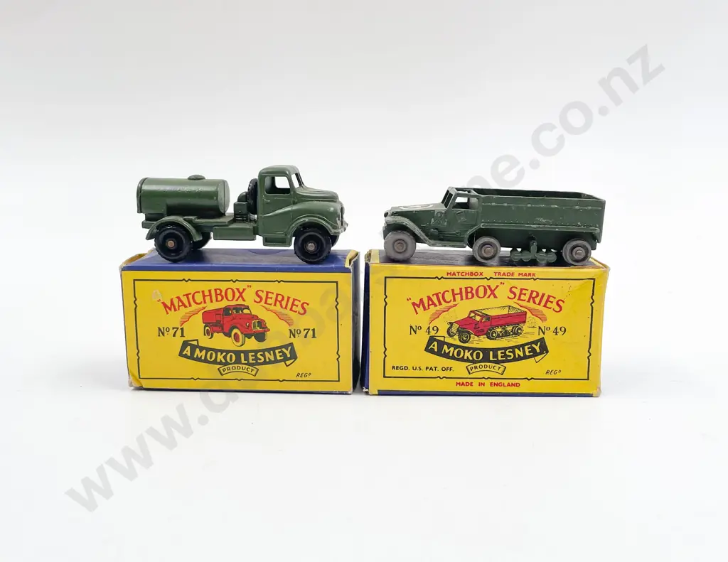 Matchbox A Moko Lesney Boxed No49 and No71 Image 1++