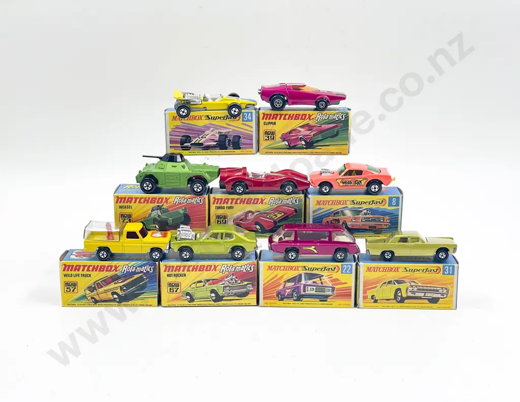 Matchbox Superfast Boxed 31 34 8 22 Rola-matics 39 69 67 57 73 Image 1++