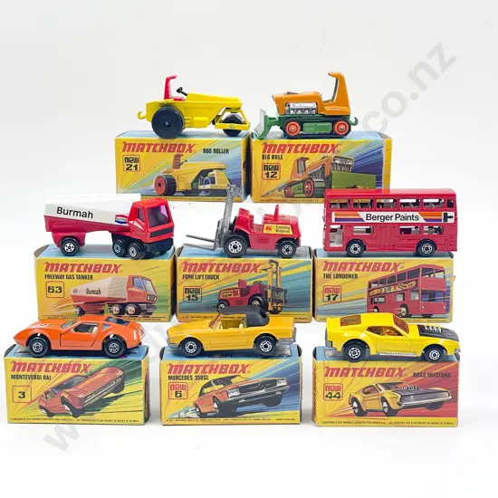 C1970's Eight Boxed Matchbox 1-75 Series Models