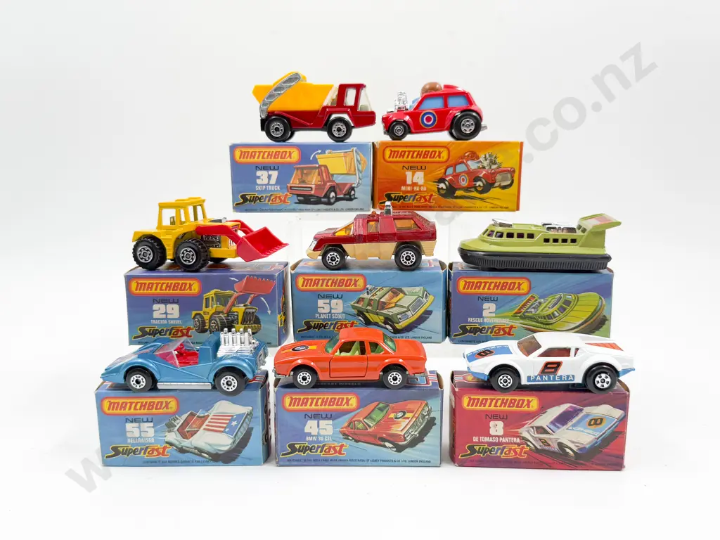 C1970's Eight Boxed Matchbox 1-75 Series Superfast Models Image 1++