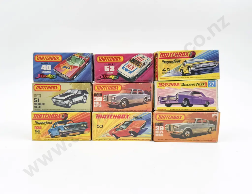 Nine Boxed Matchbox 1-75 Series Superfast Models Image 1++