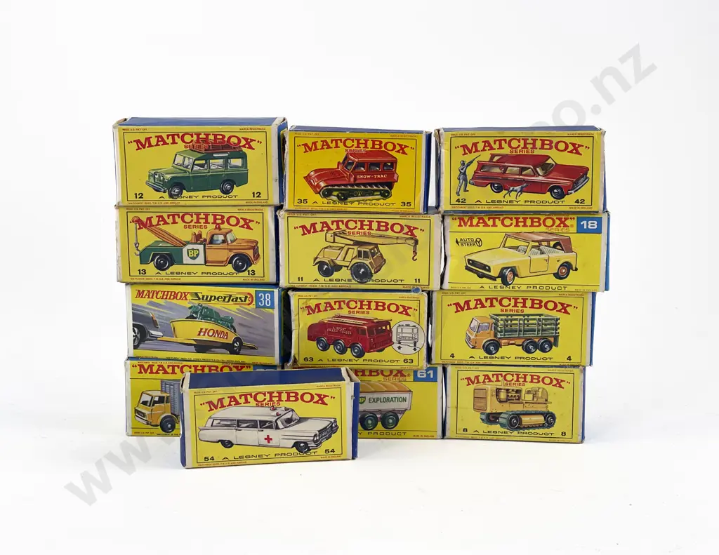 Matchbox Series 13 Boxed Models playworn with boxes average condition Image 1++