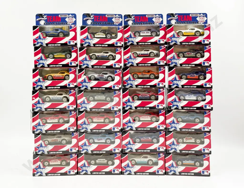 28 Matchbox MB Window Boxed Models Team Collectible 1992 American League Image 1++