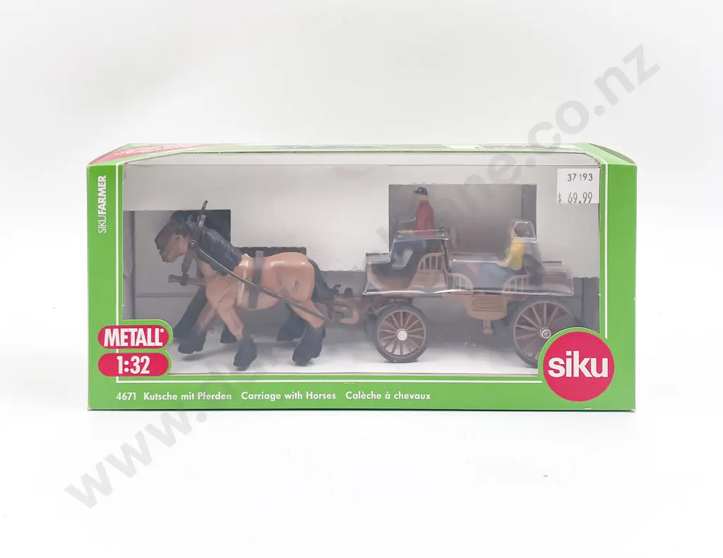 Boxed Siku Farmer Series 1:32 4671 Carriage with Horses Image 1++
