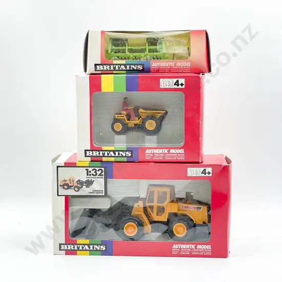 Britains Boxed 9509 Logmaster Timber Grapple 9548 Coil Packer 9578 Tipping  Dump Truck