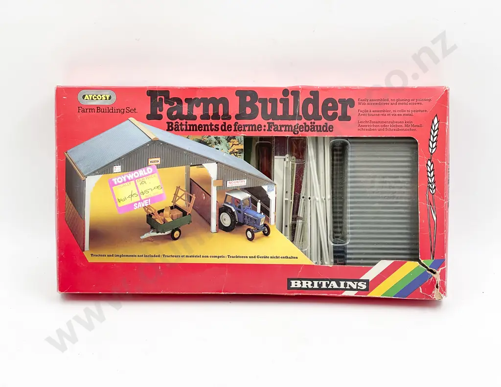 Britains Boxed 4708 Farming Building Set 4730 Riding Stable 4703 x2 2 Shelters with Animals Image 1++