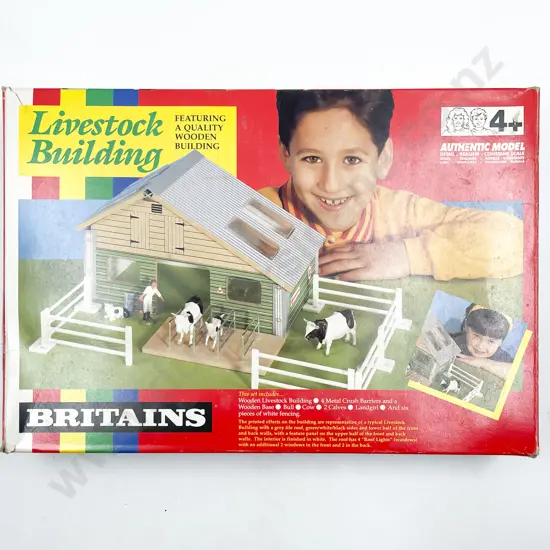 Britains Boxed 4721 Livestock Building (near complete some damage to fences)