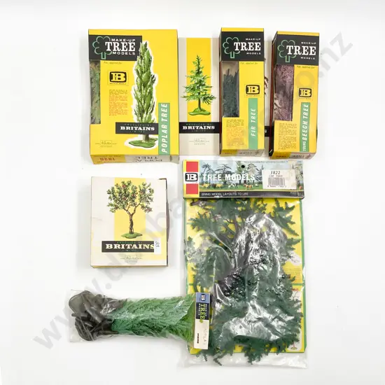 Britains Boxed Make-Up Tree Models 1820 Poplar 1807 1809 1801 Apple Tree