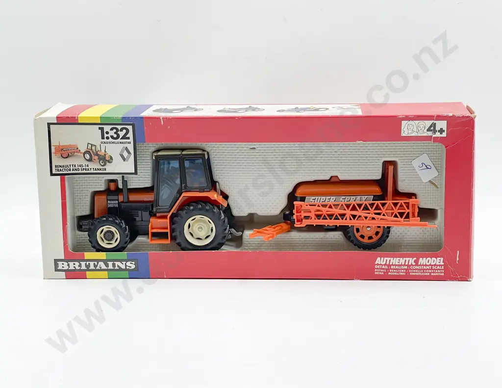 Britains Boxed 9625 Renault TX 145-14 Tractor & Spray Tanker Image 1++
