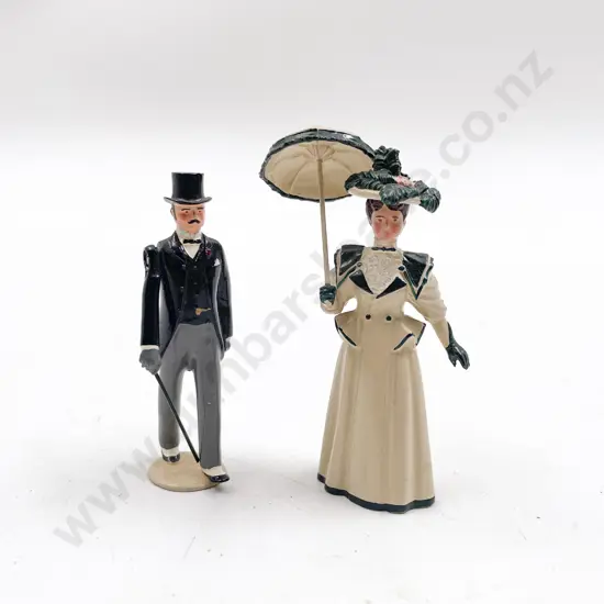 Imperial Productions No 10 Gentleman in Morning Coat & No 15 Lady with Open Parasol