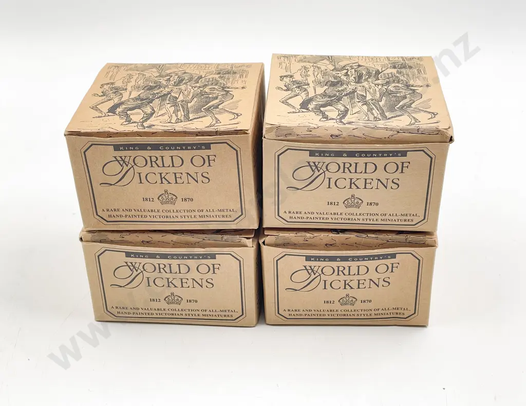 King & Country Four Boxed World of Dickens Metal Figures Image 1++