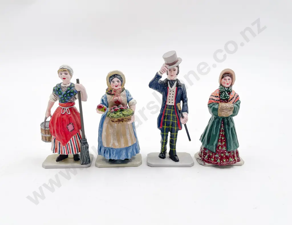 King & Country Four Boxed World of Dickens Metal Figures Image 1++